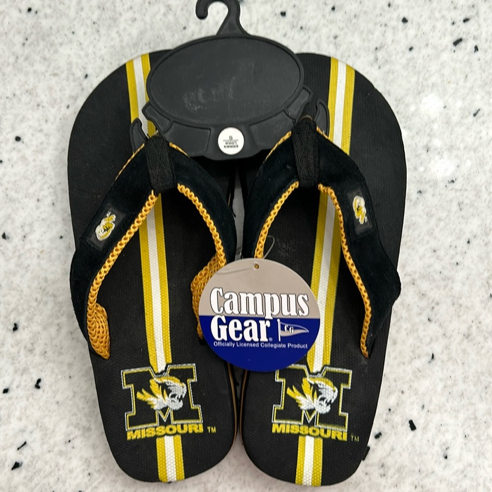 University of Missouri Flip Flops